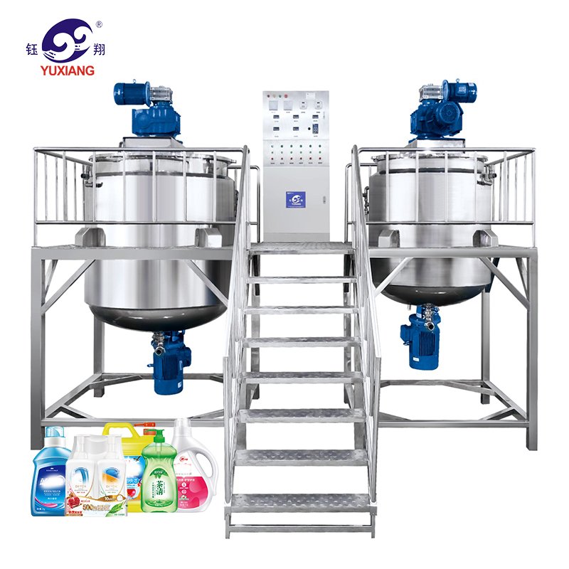 Yuxiang 2024 New Cosmetic Shampoo and Facial Cleanser Stationary High Shear Emulsifying Homogenizing Mixing Equipment