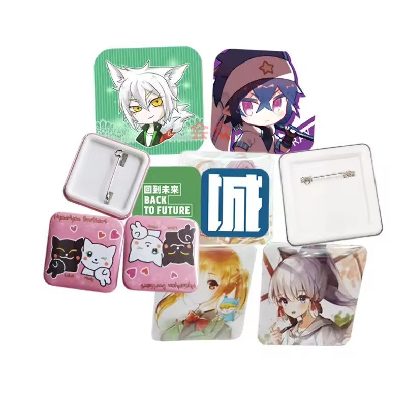55*55MM Manual Square Fridge Magnet Maker Machine All-Metal Tinplate Badge Making Machine With Mold