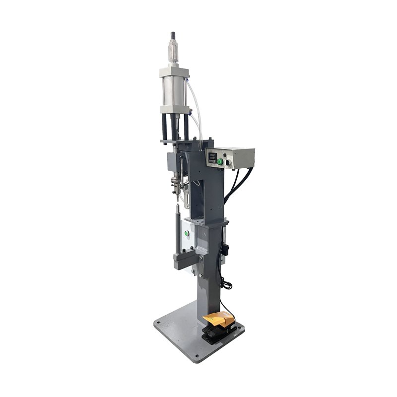 Pneumatic Plastic Hook Button Attaching Machine for Safety Shoe Making