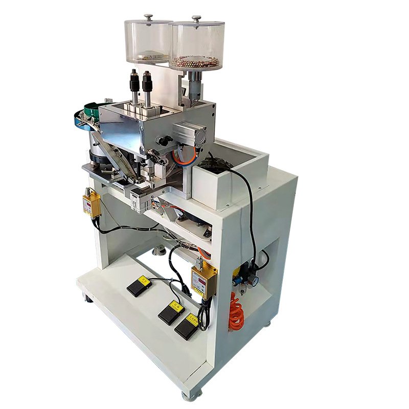 Fully automatic pearl rivet machine for pearl and bead setting