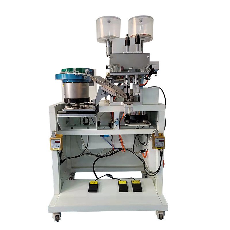 Fully automatic pearl rivet machine for pearl and bead setting