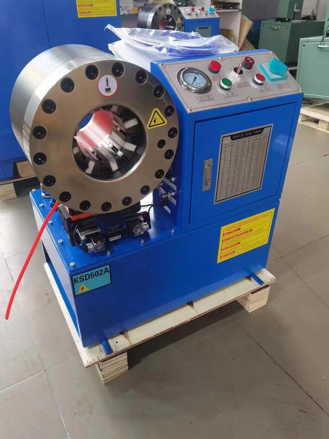 Rubber hoses pipe fittings auto brake hose pressing machine prensadora de manguera hydraulica hose crimping machine for sale