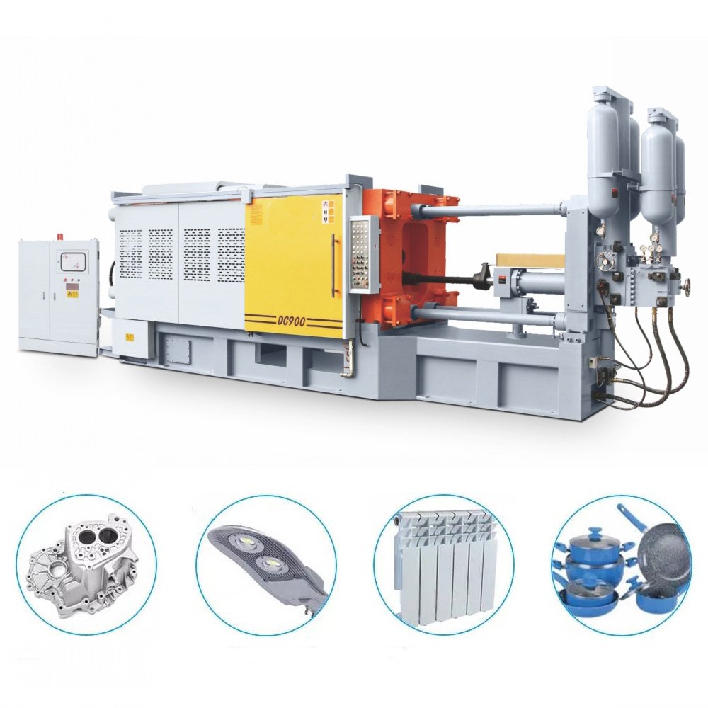 900T Automatic Metal Cold Chamber Die Casting Machine For Making radiator parts