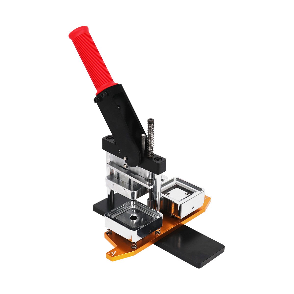 80X53mm magnet making machine 50*50 square-fridge-magnet-making-machine hand press 63.5X63.5mm magnetic machine photo
