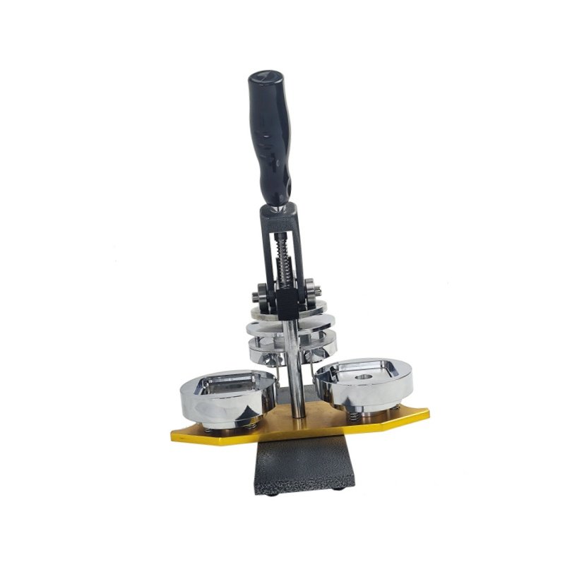 Semi-Automatic Photo Magnet Making Machine 35mm 50mm Manual Square Pin Badge Maker Button Badge Machine