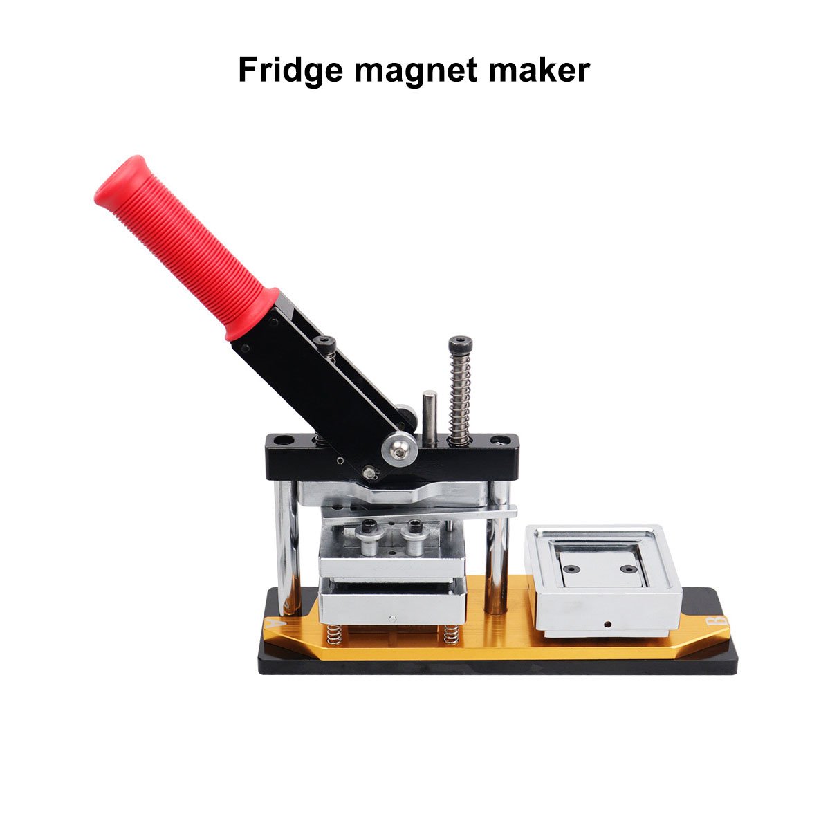 Hot sale square refrigerator sticker machine Rectangular fridge magnet sticker mold cutting tool material magnet making machine