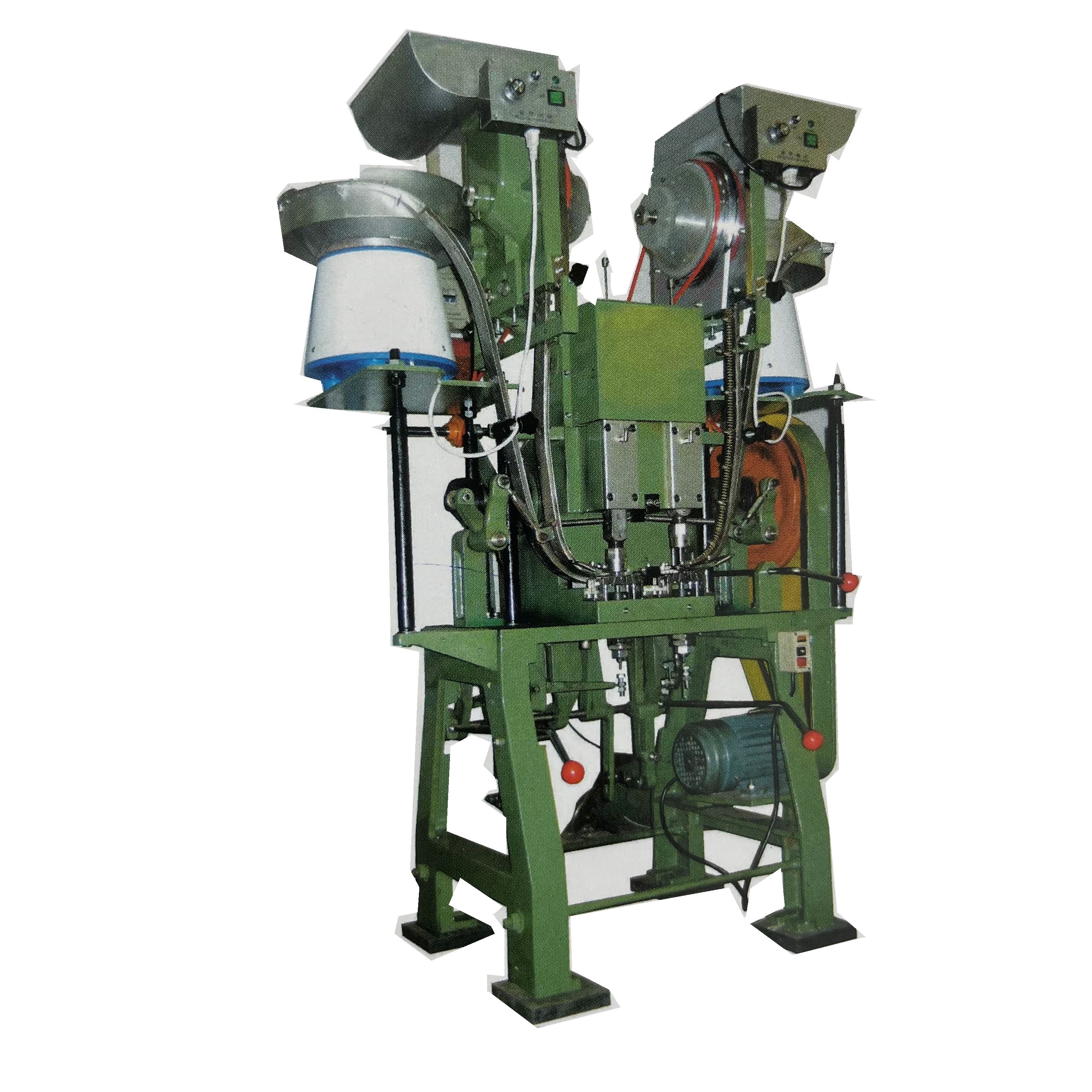 HCR-II Newly Developed One-Out-Two Double Riveting Button Machine