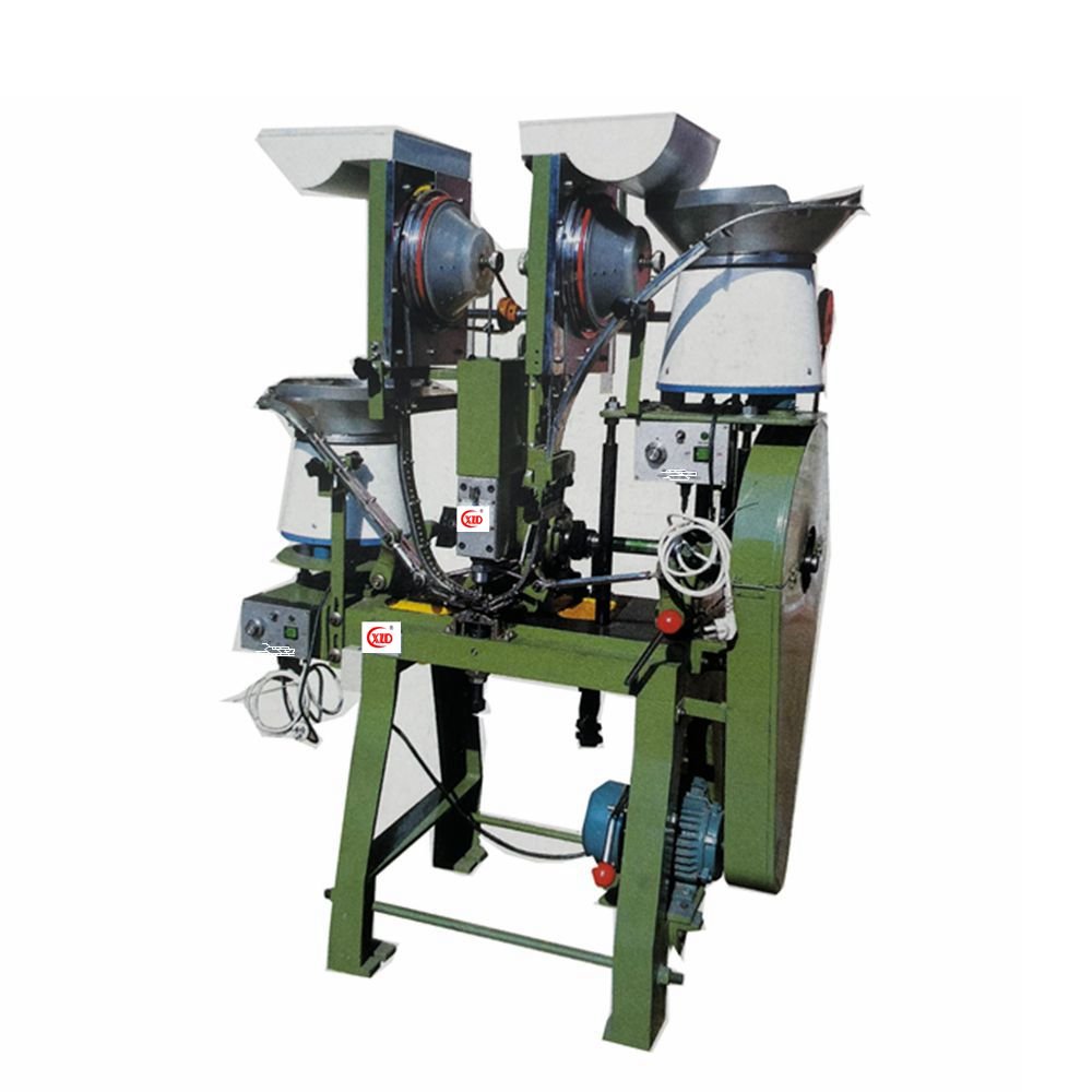 HCR-II Newly Developed One-Out-Two Double Riveting Button Machine