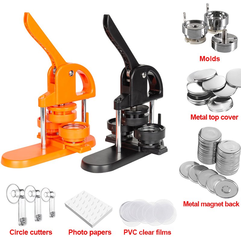hot sale semi-automatic pneumatic button maker/manual photo magnet machine fridge magnet making machine