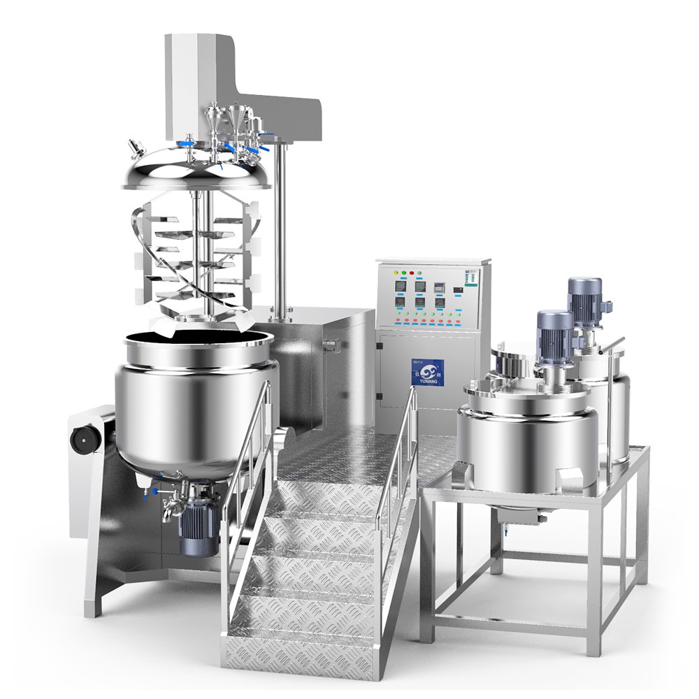 Electric Vacuum Emulsifying Machine for Cream Lotion Mixing Agitator Type Perfume Toothpaste Production Line