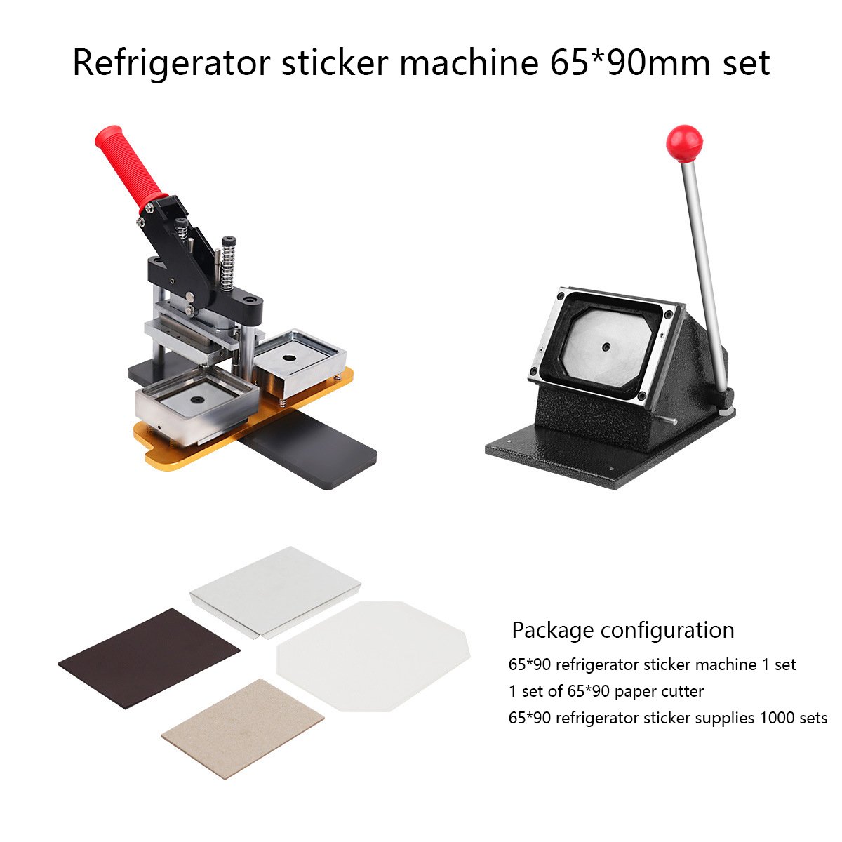 Diy Rectangle Shape Fridge Magnet Making Machine Semi-Automatic Machine
