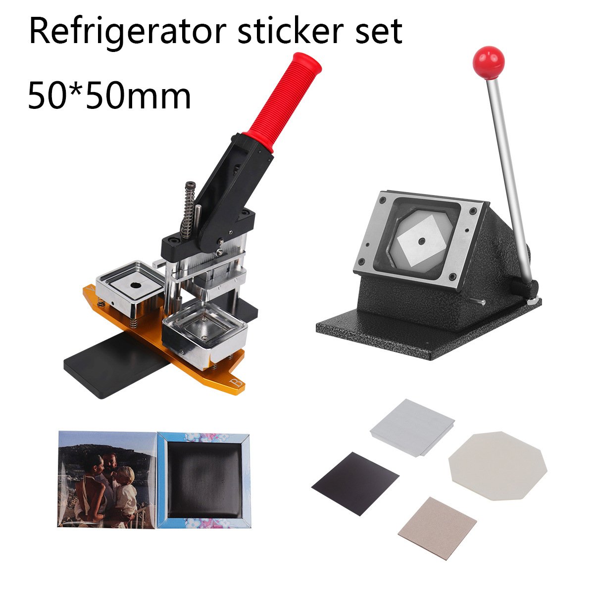 Diy Rectangle Shape Fridge Magnet Making Machine Semi-Automatic Machine