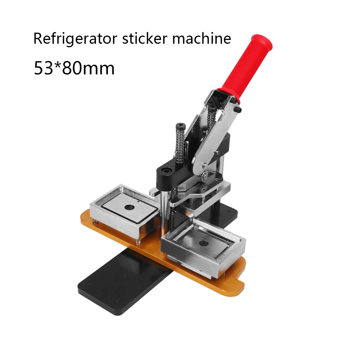 Diy Rectangle Shape Fridge Magnet Making Machine Semi-Automatic Machine