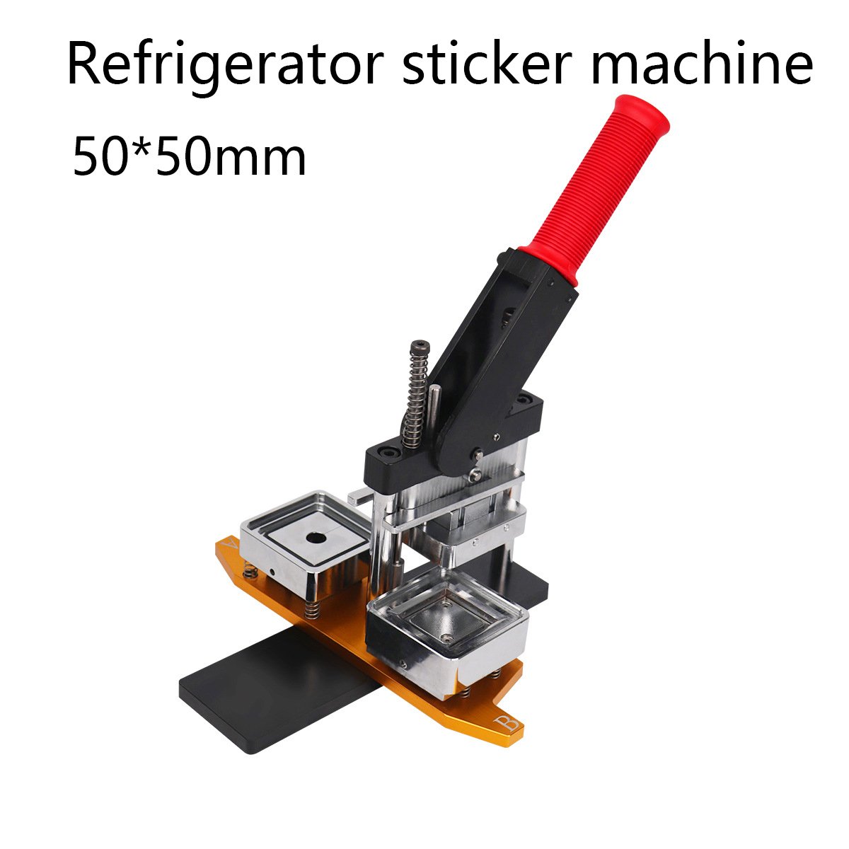 Diy Rectangle Shape Fridge Magnet Making Machine Semi-Automatic Machine