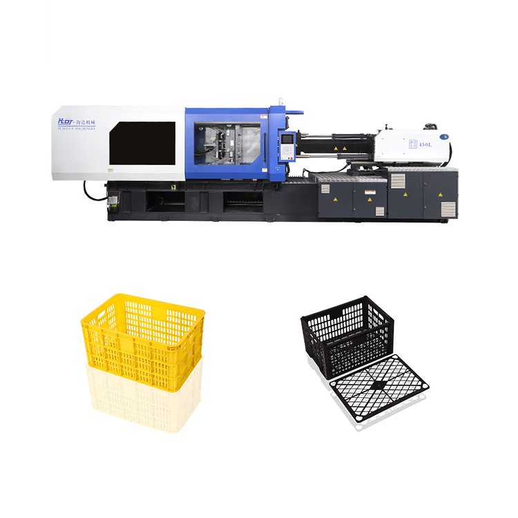 Haida Machine for making plastic crate holder IML in mold label machine injection plastique 450ton Injection Moulding Machine