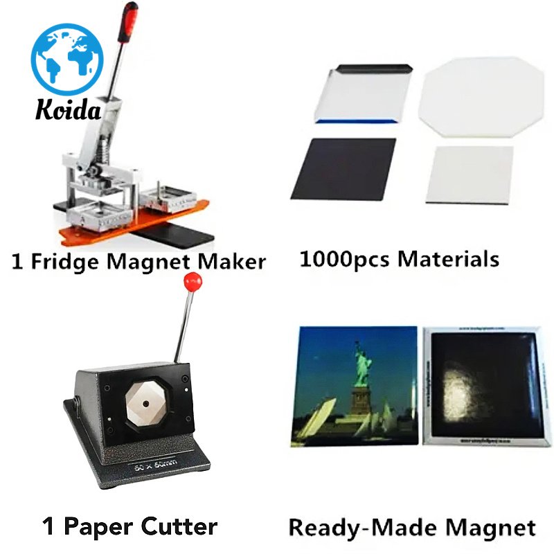 High quality refrigerator sticking machine Photo sticking machine badge making machine