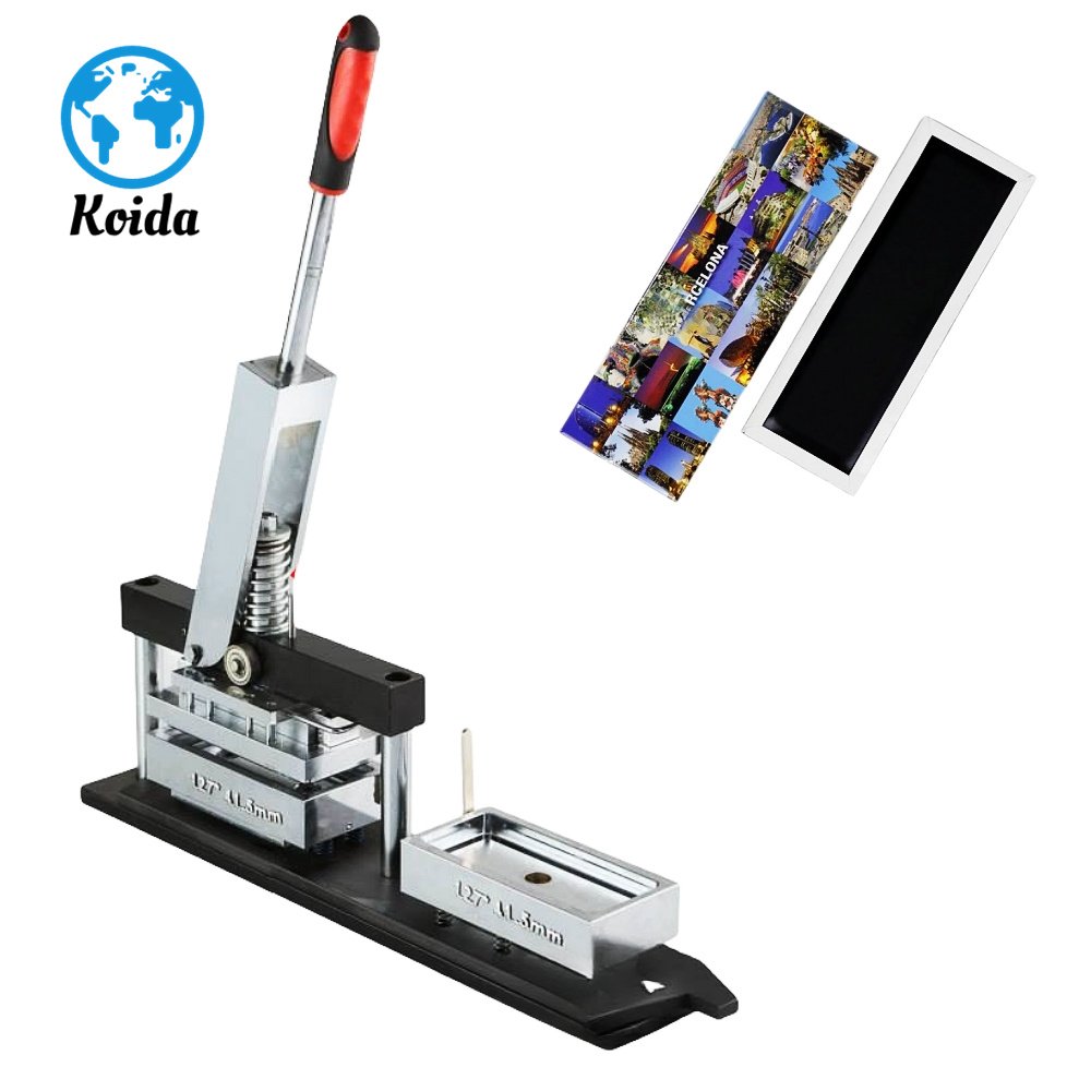 High quality refrigerator sticking machine Photo sticking machine badge making machine