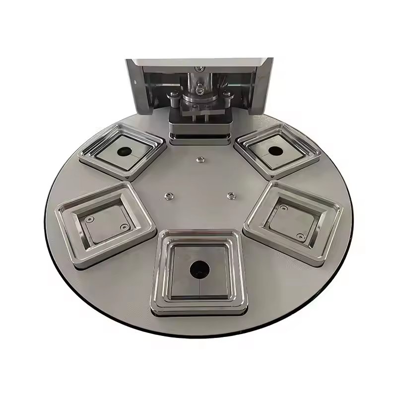 55mm Automatic Pneumatic Square Fridge Magnet Badge Making Machine For Custom Fridge Magnet Button