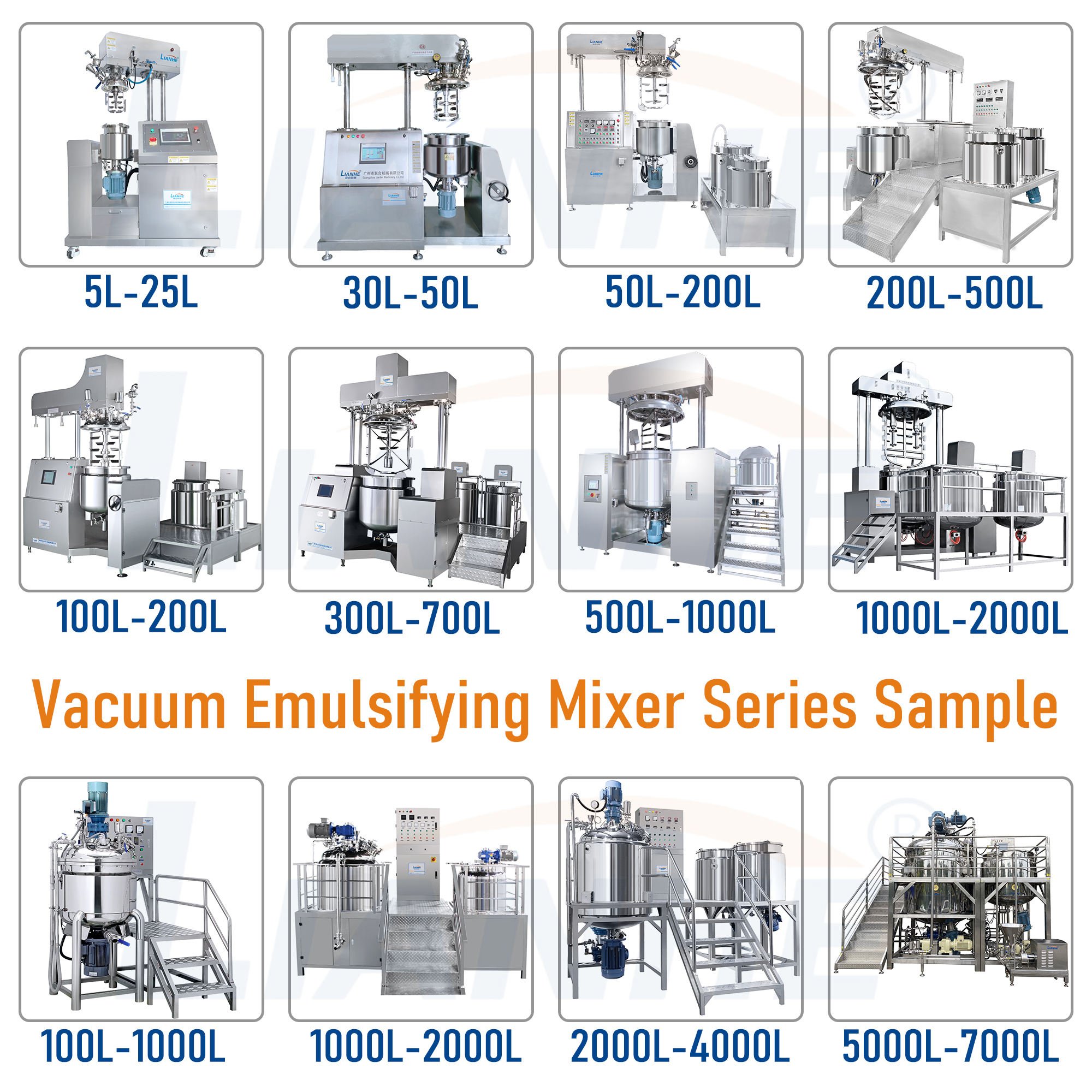 50l 100l Cosmetic Cream Skincare Making Machine With Heating Toothpaste Mayonnaise Vacuum Emulsifying Mixer