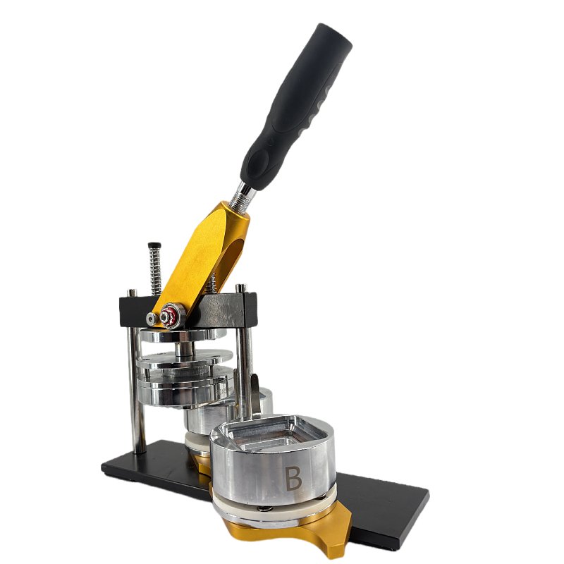factory wholesale Rotary Badge Making Machine Interchangeable Molds button making machine