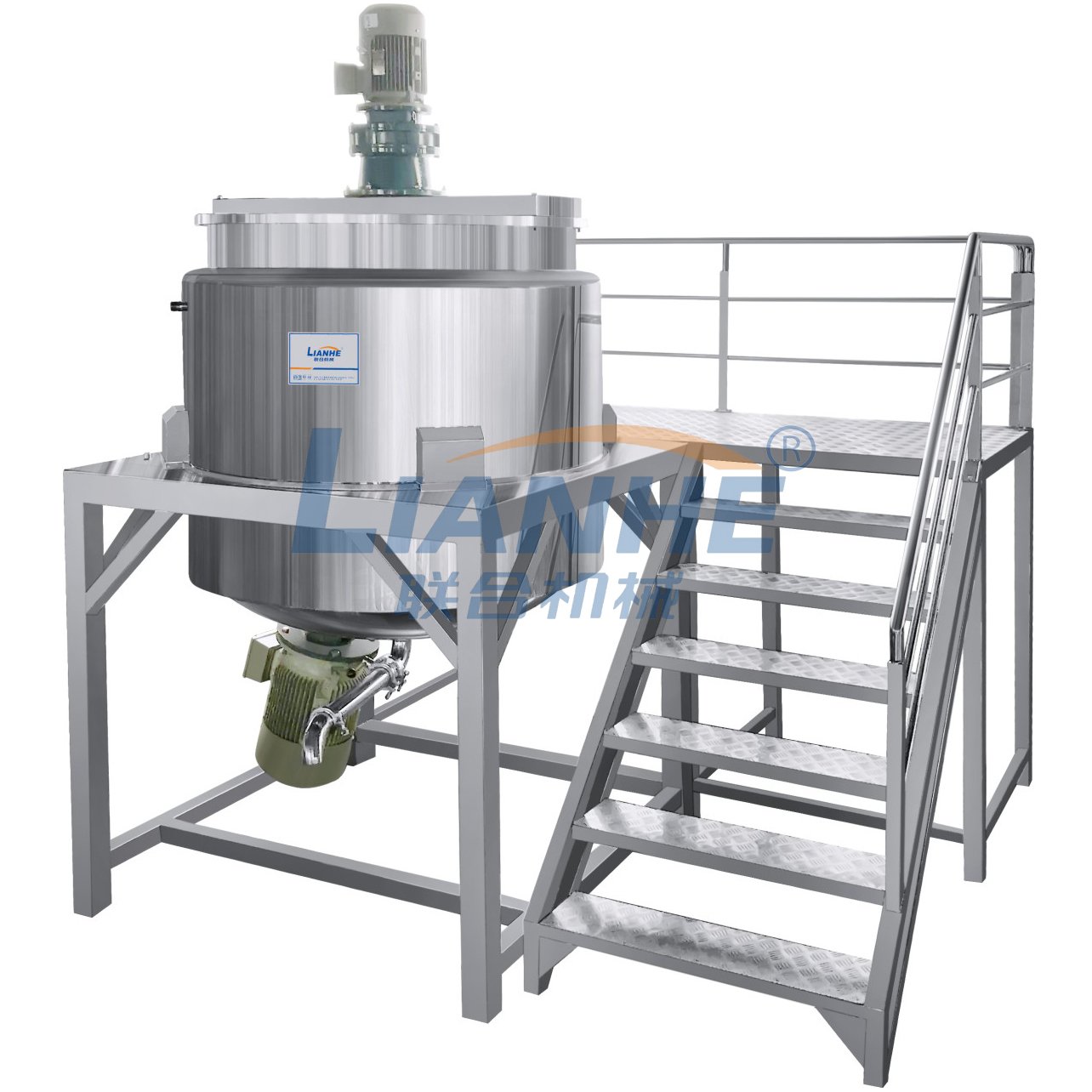 Best Sell Soap Shampoo Liquid Organic Fertilizer Making Machine Detergent Mixer with High Shear Homogenizer
