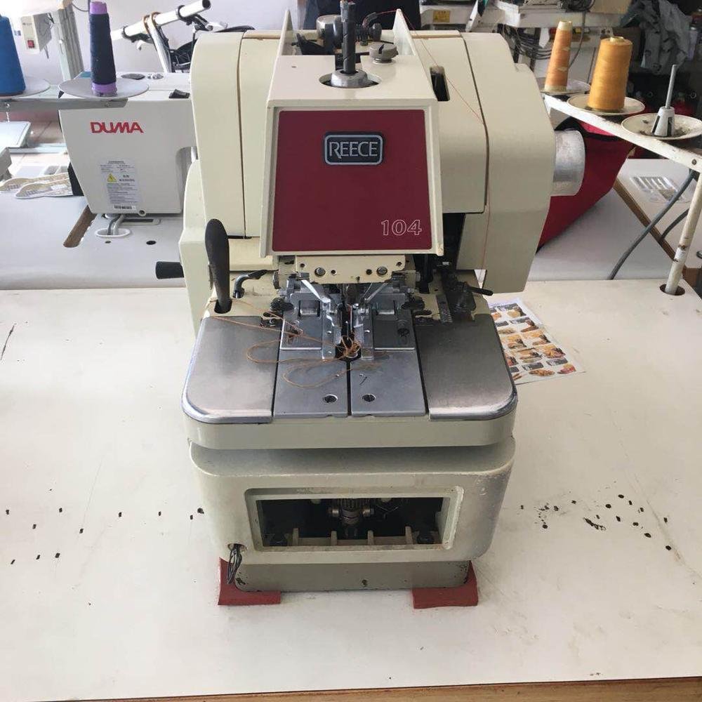 Factory sale used REECE 104 eyelet button hole sewing machine with good quality