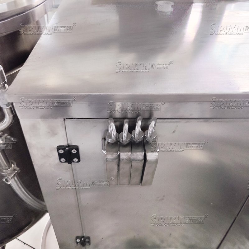 Guangzhou SPX Hydraulic Lifting Cream Making Machine Vacuum Emulsifying Mixer for cosmetics/cream etc production