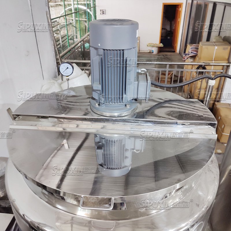 Guangzhou SPX Hydraulic Lifting Cream Making Machine Vacuum Emulsifying Mixer for cosmetics/cream etc production