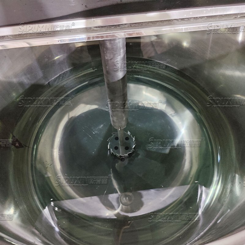 Guangzhou SPX Hydraulic Lifting Cream Making Machine Vacuum Emulsifying Mixer for cosmetics/cream etc production