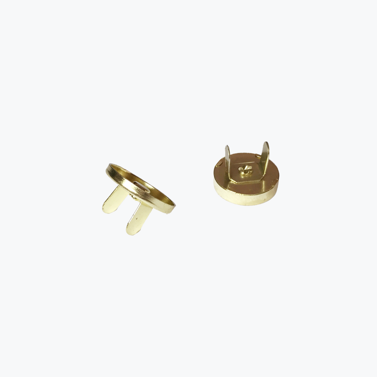 18mm Iron golden Magnetic button for handbag Full-lid Barrel Plating Metal snaps for purse and clothes