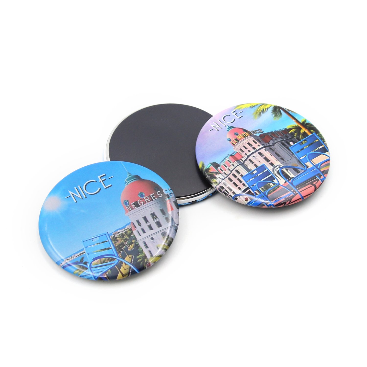 Button-Badge-With-Magnet Plain Pin Boton Iman 56 Mm Material Making Machine 25Mm 3" Round Badge Button Magnetic