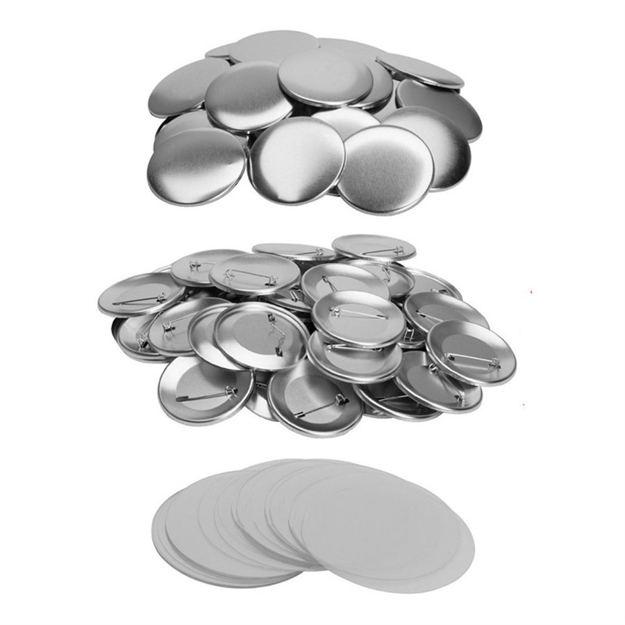 Button Making Supplies Metal Pin Badge Kit For Button Maker Machine 58 mm 2.28 inch Round Badge Blank Button Pins