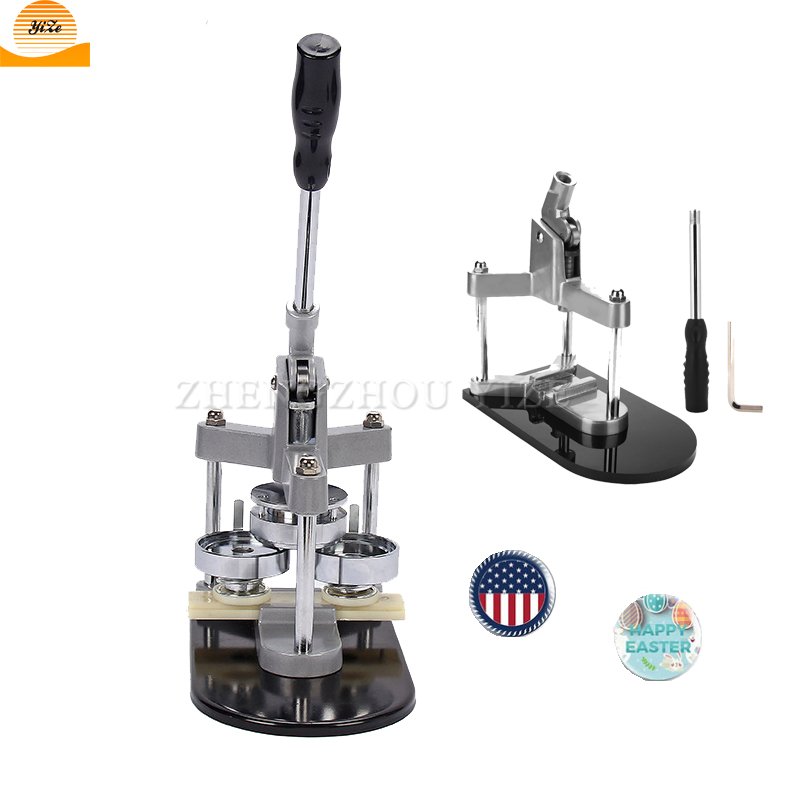 Plastic snap button manufacturer machine school button badge making machine