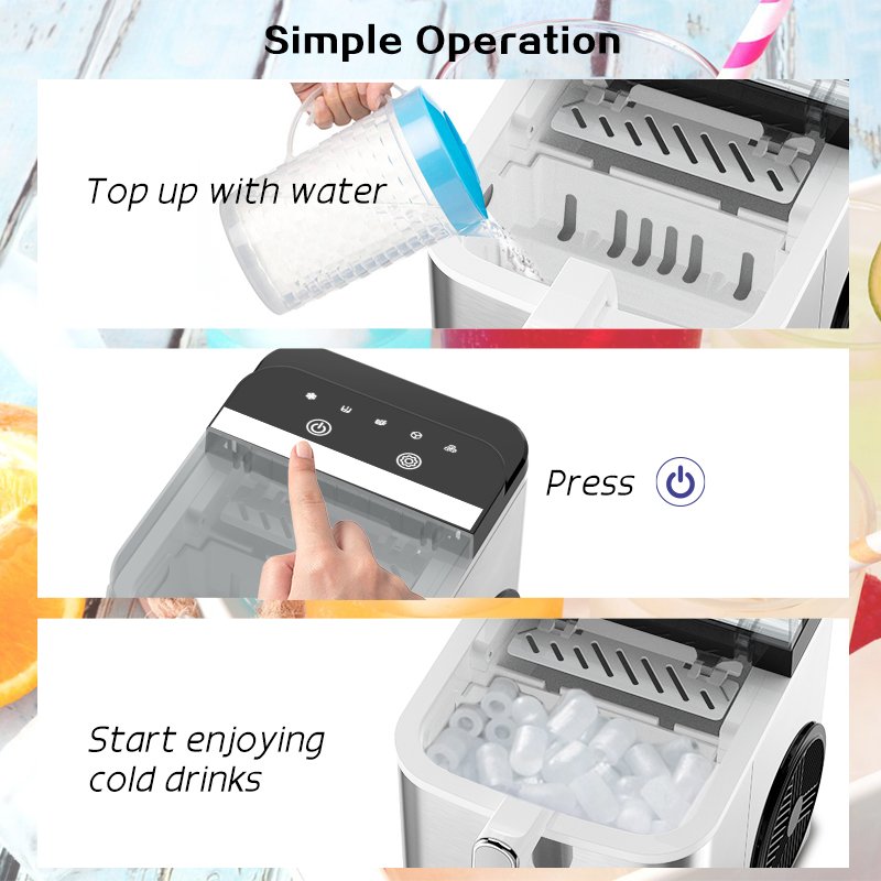2025 NEW Ice Maker Ice Making Machine for Home Use with Factory Price Portable Countertop Ice Maker Machine