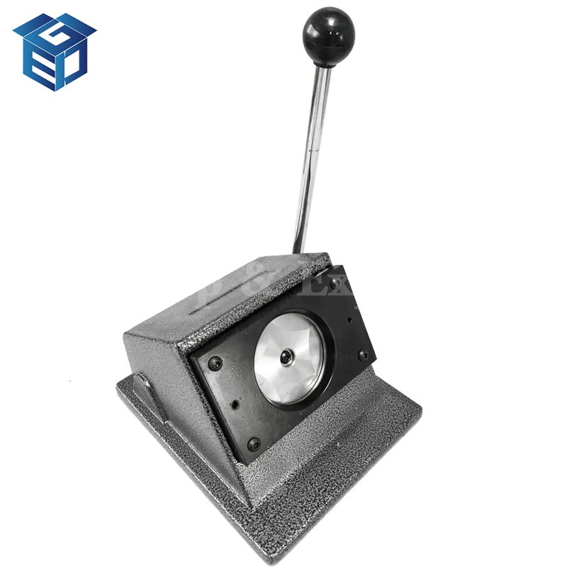 Guangzhou 2022 GED New Arrival Manual DIY Personalized Mirror Bottle Opener Metal Pin Button Badge Making Machine Round