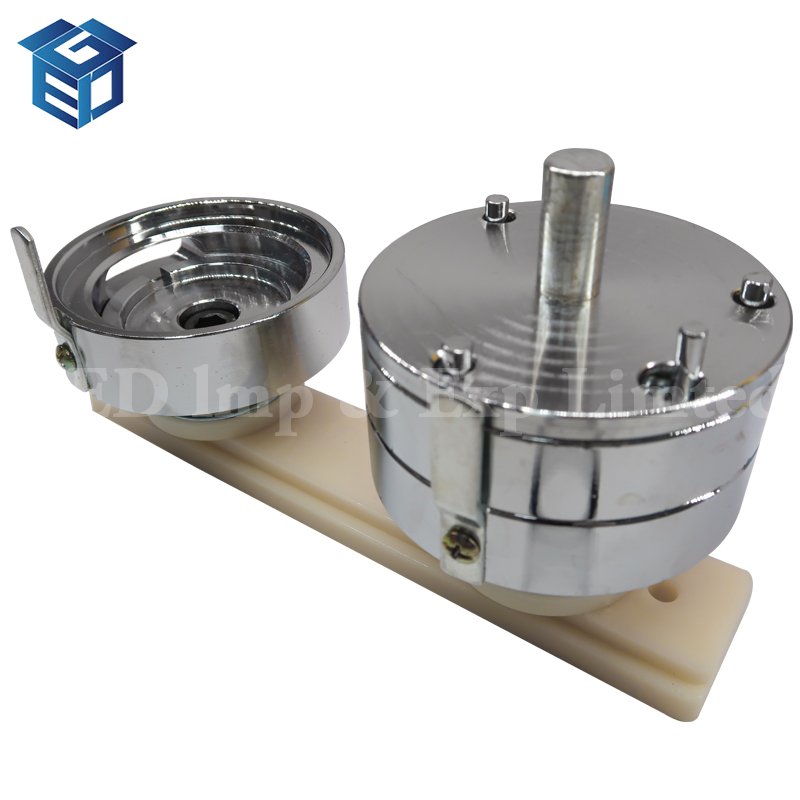 Guangzhou 2022 GED New Arrival Manual DIY Personalized Mirror Bottle Opener Metal Pin Button Badge Making Machine Round