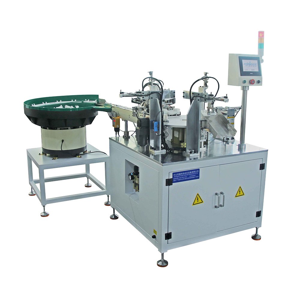 Good aluminum angle assembly machine collection tube production line automatic bolt nut assembly machine for screw pen