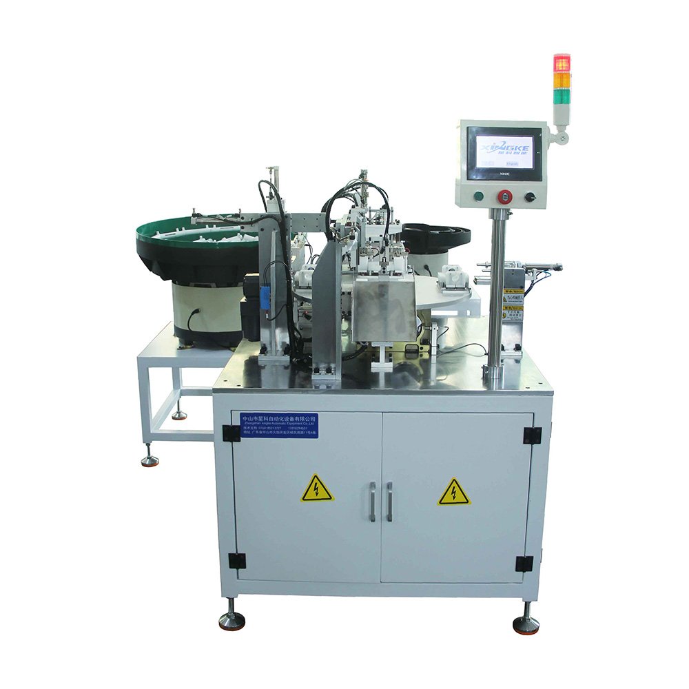 Good aluminum angle assembly machine collection tube production line automatic bolt nut assembly machine for screw pen