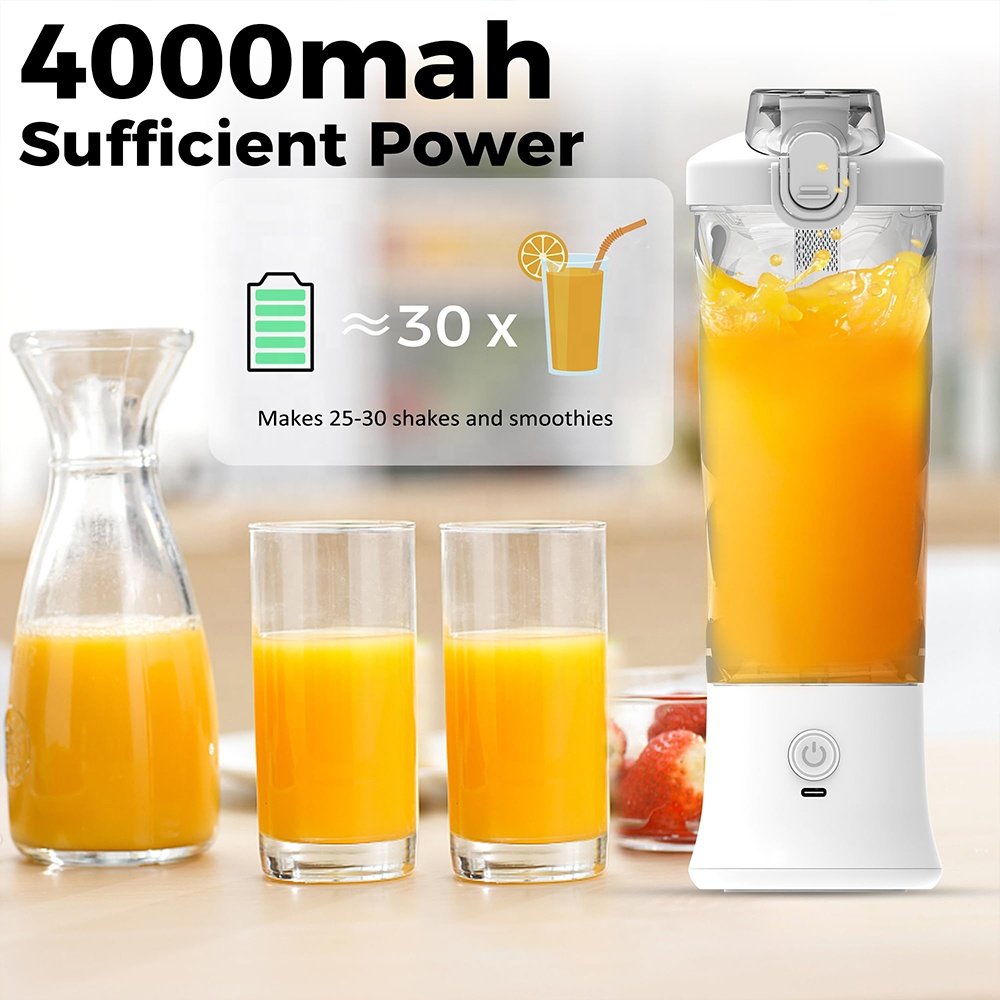 Portable Blender Mini Mixer Electric Juicer Machine Fresh Fruit Juice Blender Smoothie Maker Blender Cup Bottle Travel Kitchen