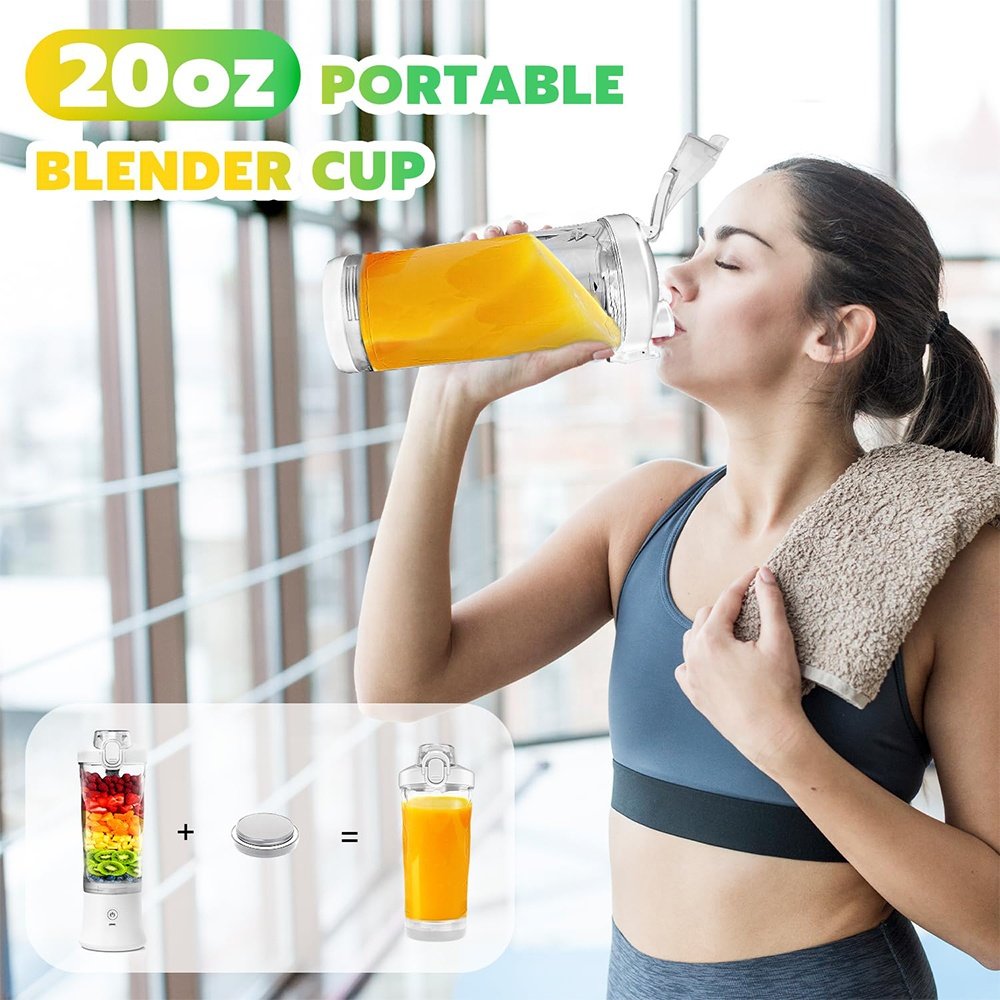 Portable Blender Mini Mixer Electric Juicer Machine Fresh Fruit Juice Blender Smoothie Maker Blender Cup Bottle Travel Kitchen