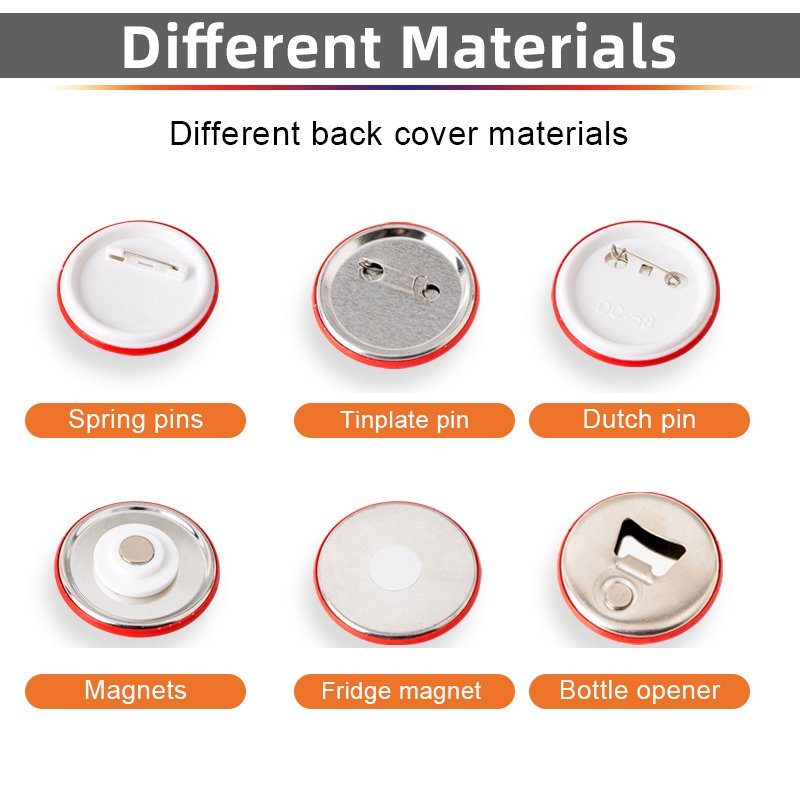 Manufacturer Custom Make Your Company Logo Design Promotional Advertising Pin Button 58mm tin badge