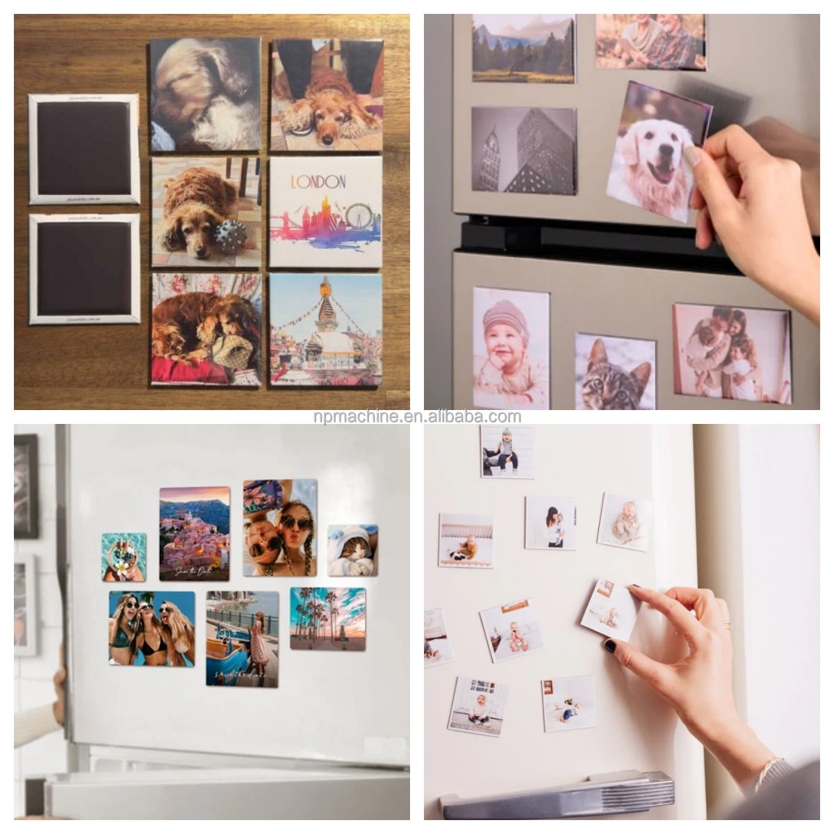 50x50 63x63 Manual Square Photo Fridge Magnet Button Maker Plastic Button Making Machine Kit