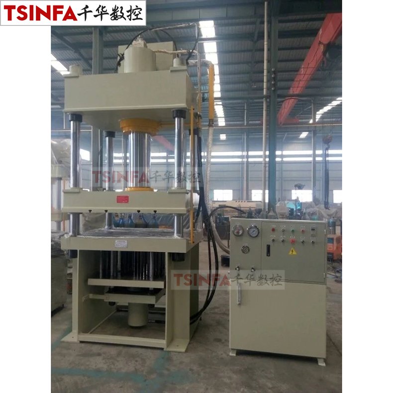 A forming Stainless Steel Cooking Pot Making Machine Automatic four column Hydraulic Punching Press Machine 300t 315t