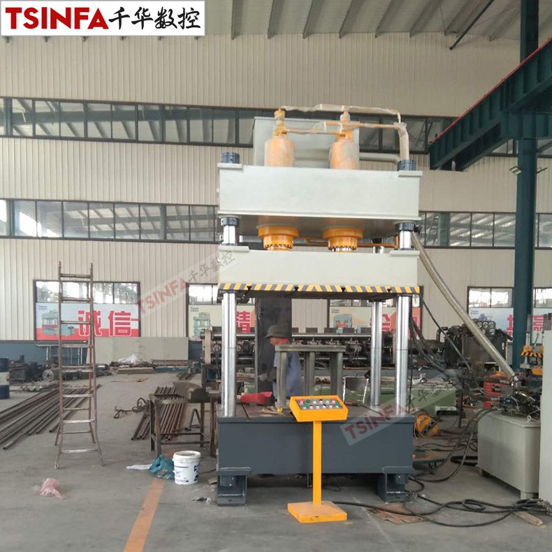 A forming Stainless Steel Cooking Pot Making Machine Automatic four column Hydraulic Punching Press Machine 300t 315t