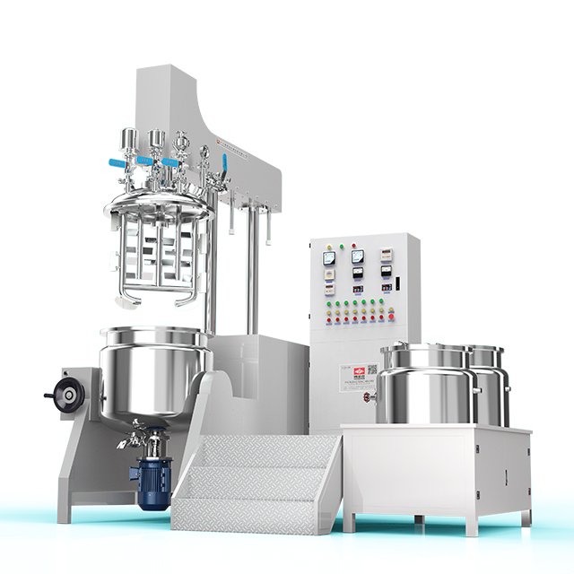 Facial cream cosmetics equipment automatic mixing vacuum homogenization equipment vacuum toothpaste mixer