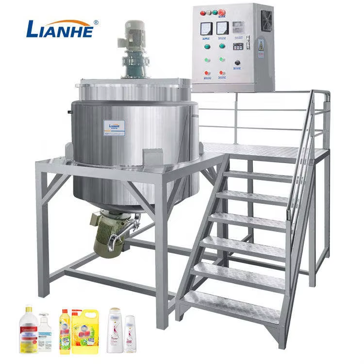 Wholesale Direct Sales 500l Liquid Soap Blending Homogenizer Mixer Dishwashing Liquid Soap Making Machine