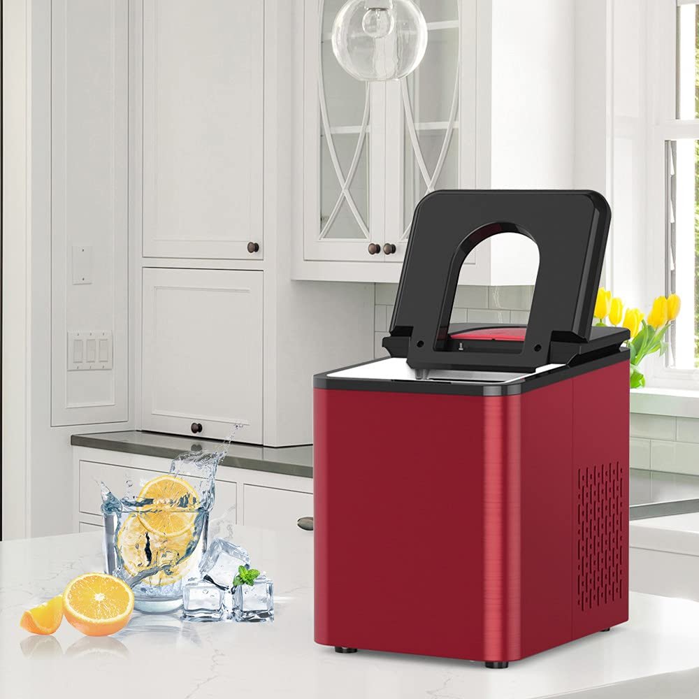 Household 12KG Ice Maker Machine for Portable Countertop Automatic Electric Ice Cube Making Machine Self- Cleaning Function