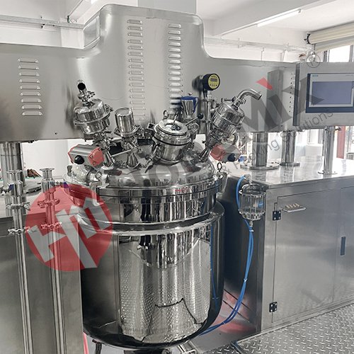 High Shear Vacuum Emulsifier Machine Skin Cosmetic Cream Making Machine Cooling Heating Homogenizer Mixer Mixing Equipment