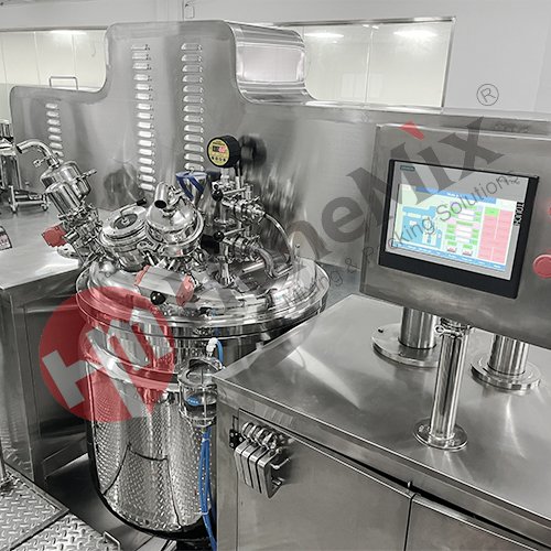 High Shear Vacuum Emulsifier Machine Skin Cosmetic Cream Making Machine Cooling Heating Homogenizer Mixer Mixing Equipment