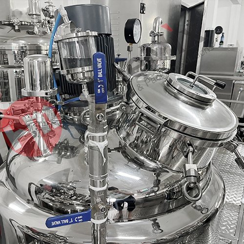 High Shear Vacuum Emulsifier Machine Skin Cosmetic Cream Making Machine Cooling Heating Homogenizer Mixer Mixing Equipment